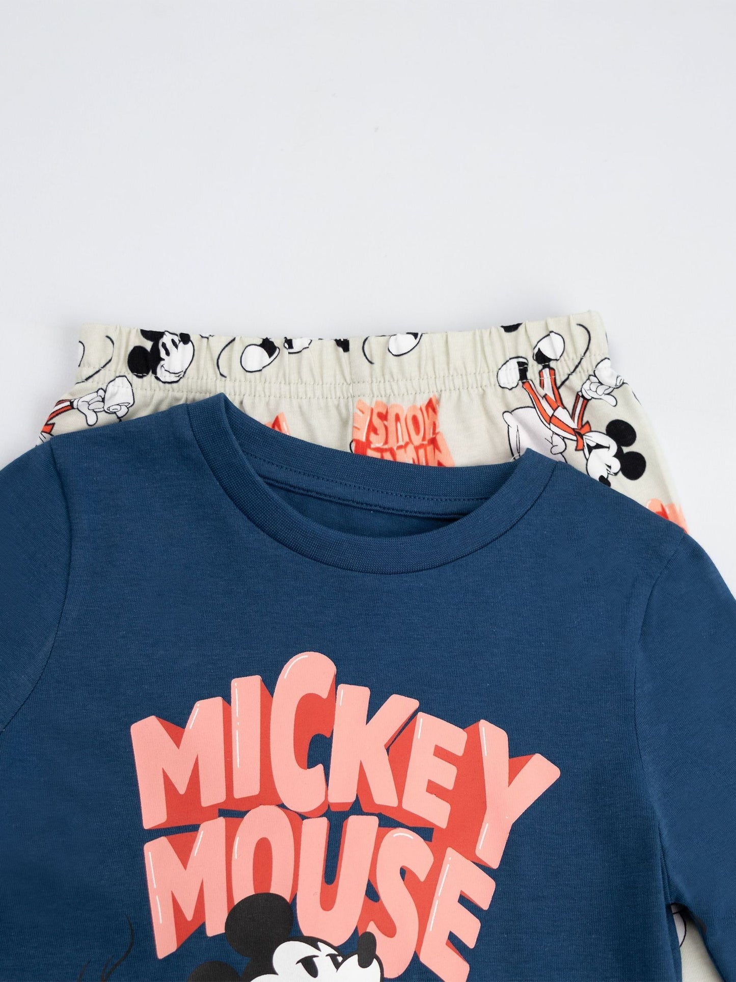 Dsiney Kidz - Vanilla Underground Blue Disney Mickey Mouse Cotton Long Sleeve Leg Pyjamas Set image 3