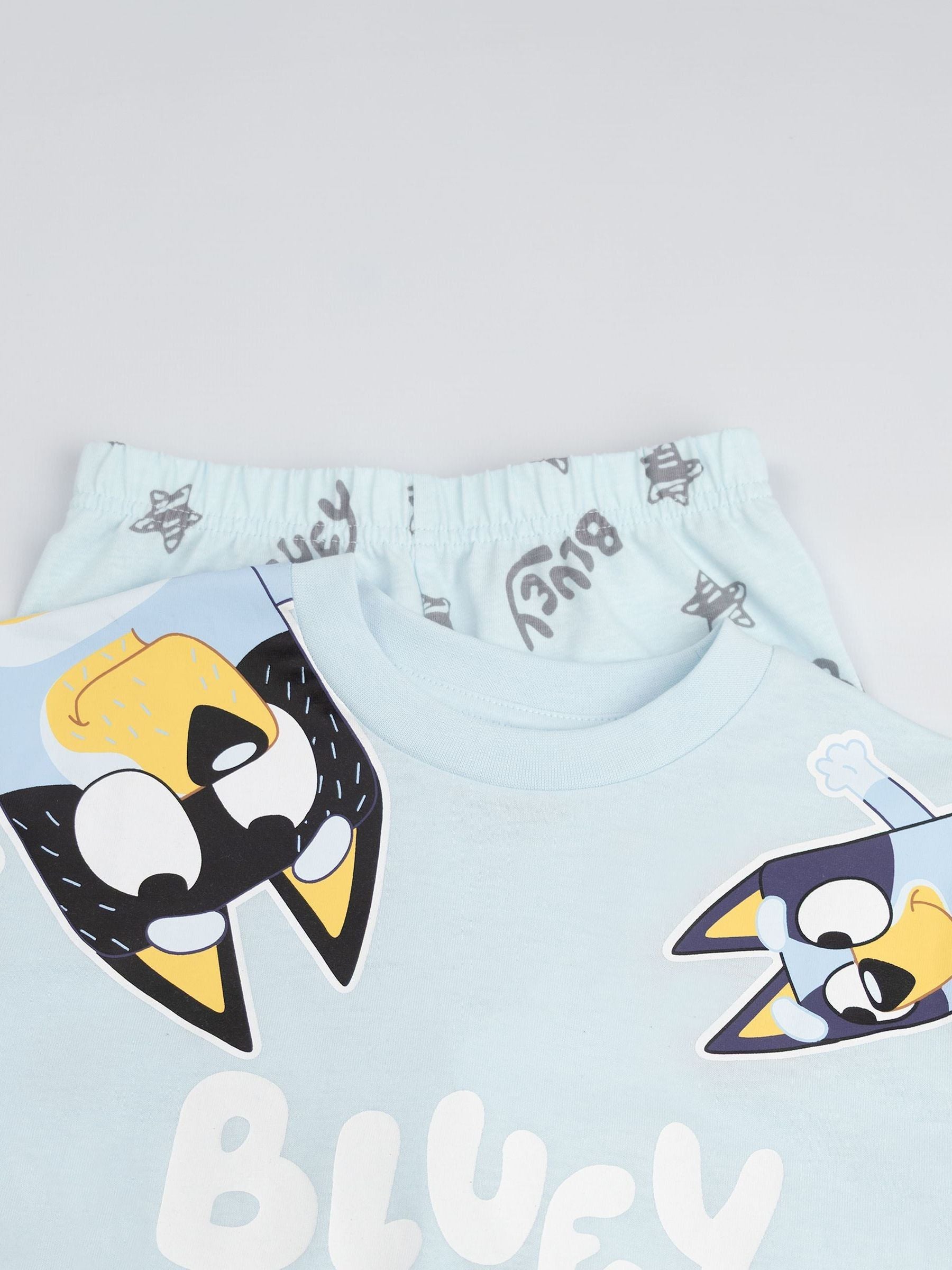 Dsiney Kidz - Vanilla Underground Blue Bluey Cotton Long Leg Pyjamas Set Multi Pack of 2 image 4