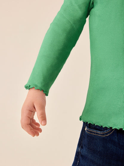 Dsiney Kidz - Green Rainbow Rib Long Sleeve T-Shirt (3mths-7yrs) image 3
