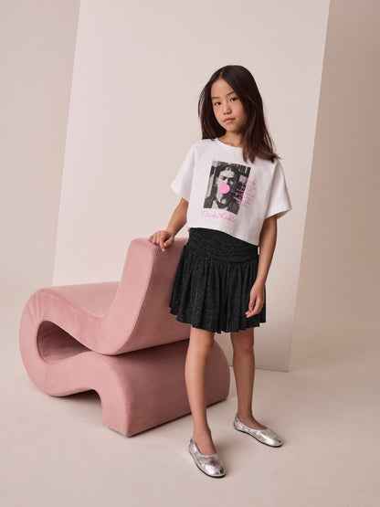 Dsiney Kidz - Black Drop Waist Sparkle Skirt (3-16yrs) image 1