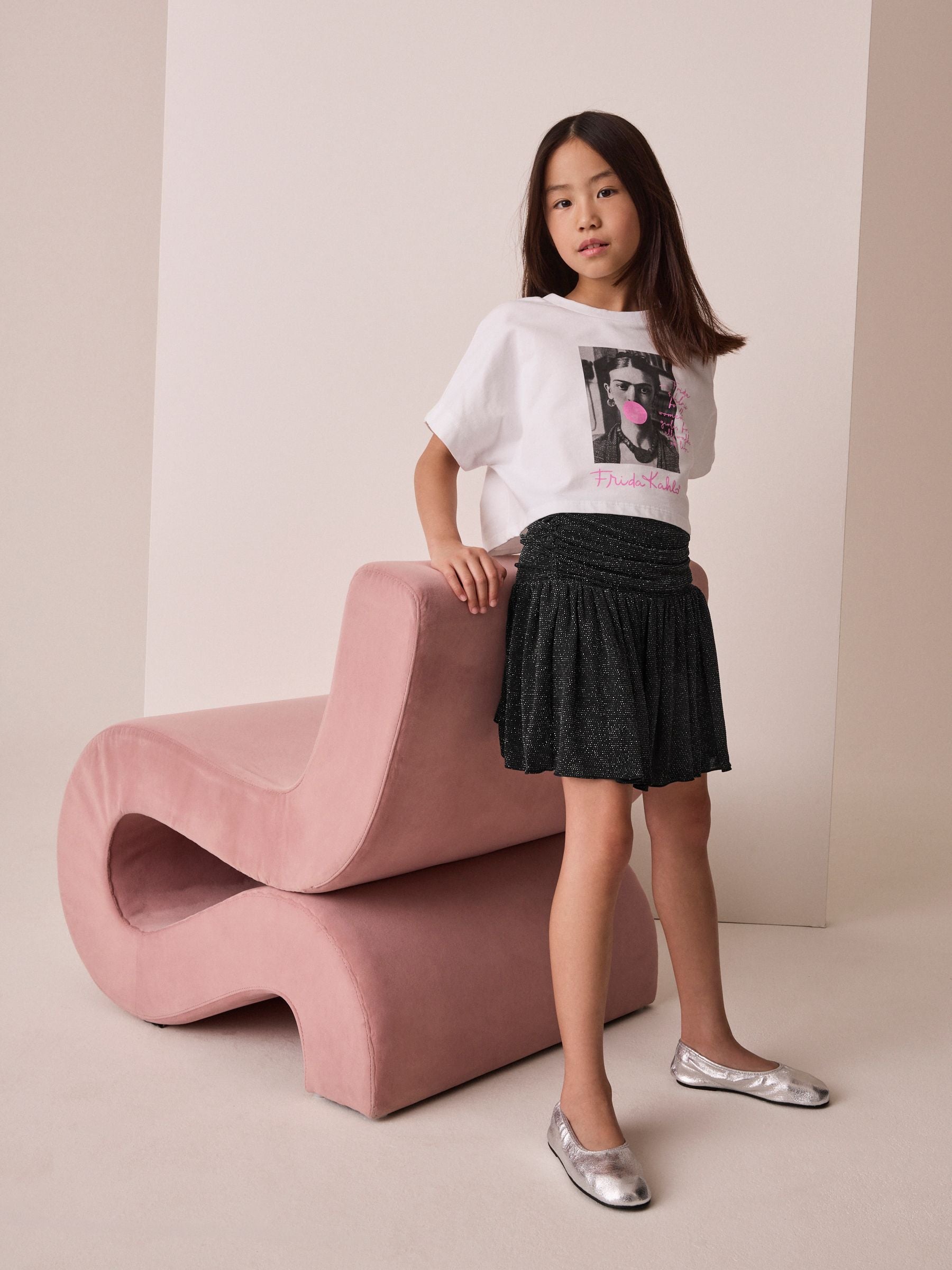 Dsiney Kidz - Black Drop Waist Sparkle Skirt (3-16yrs) image 2
