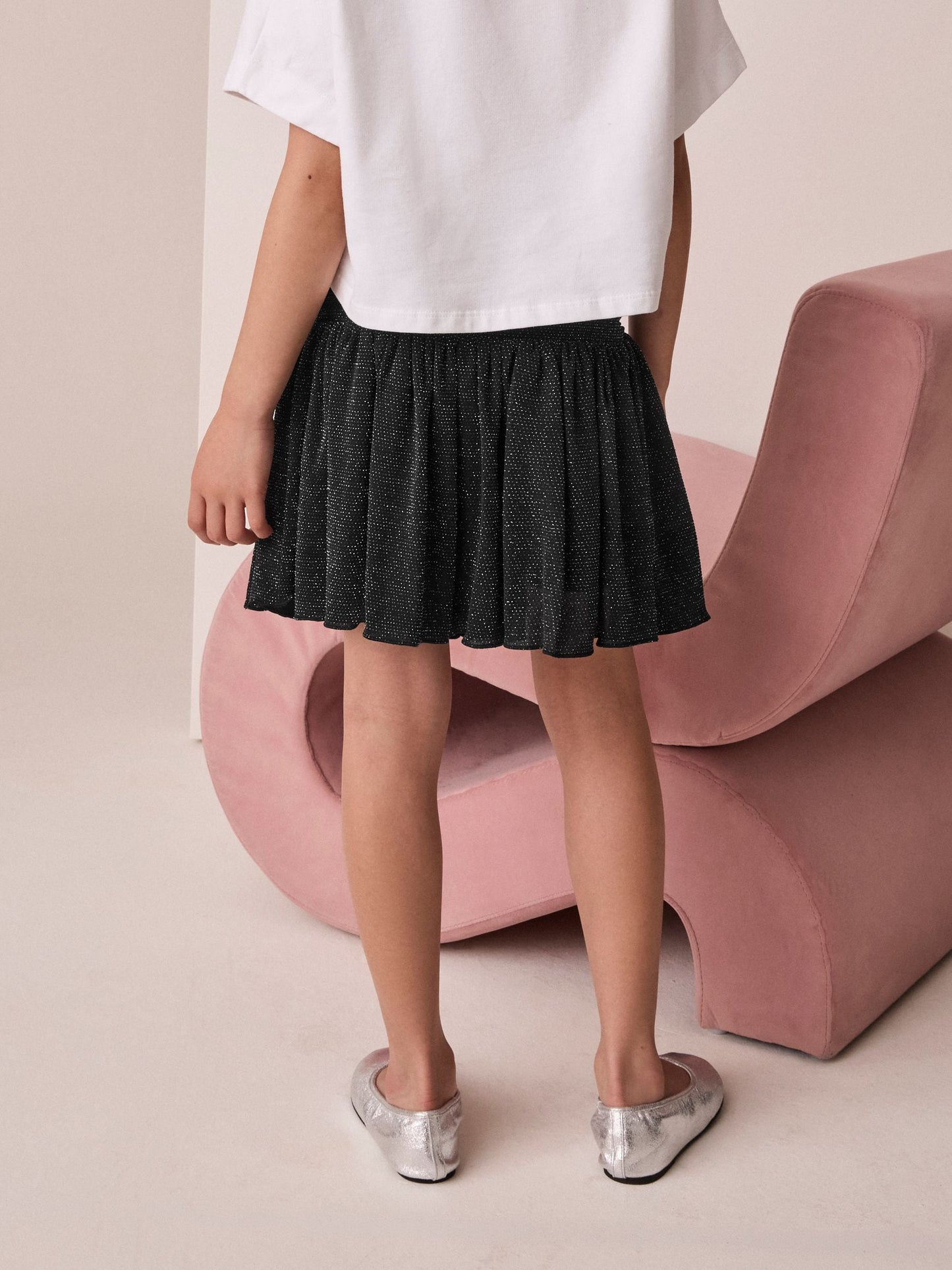 Dsiney Kidz - Black Drop Waist Sparkle Skirt (3-16yrs) image 3