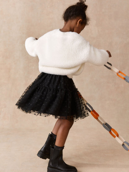 Dsiney Kidz - Black Spot Mesh Pull On Skirt (3-16yrs) image 3