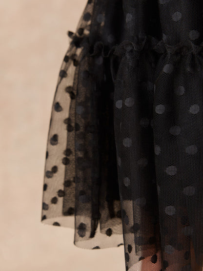 Dsiney Kidz - Black Spot Mesh Pull On Skirt (3-16yrs) image 4