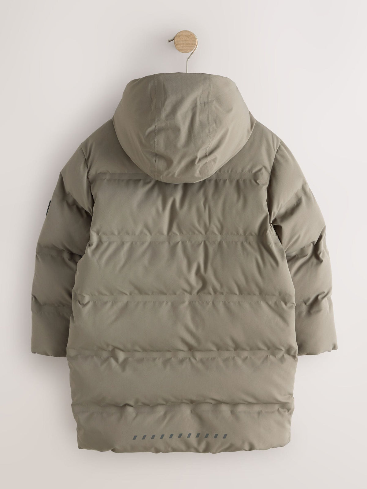 Khaki Green Waterproof Padded Long Line Coat (3-16yrs) - image 9