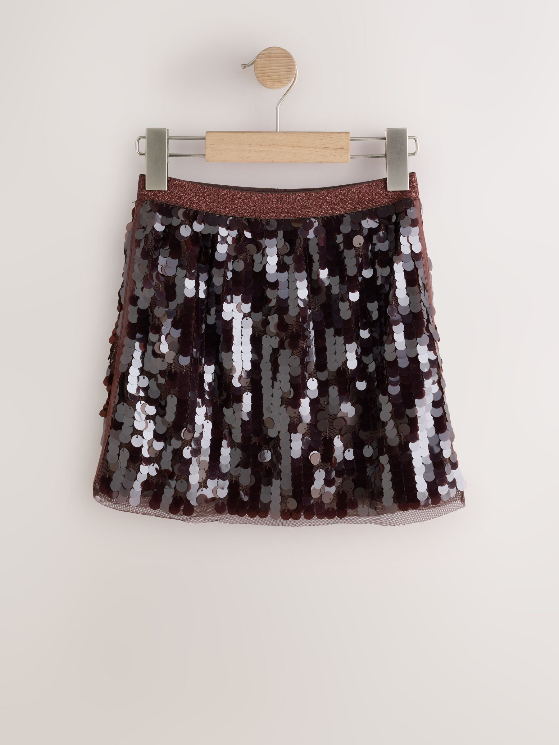 Dsiney Kidz - Chocolate Brown Sequin Skirt (3-16yrs) image 5
