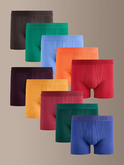 Dsiney Kidz - Blue / Green 10 pack A-Front Cotton Rich Boxers image 1