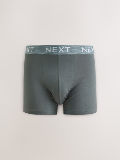 Dsiney Kidz - Sage Green 5 Pack Cotton Rich Trunk Boxers image 2