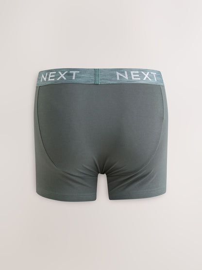 Dsiney Kidz - Sage Green 5 Pack Cotton Rich Trunk Boxers image 3
