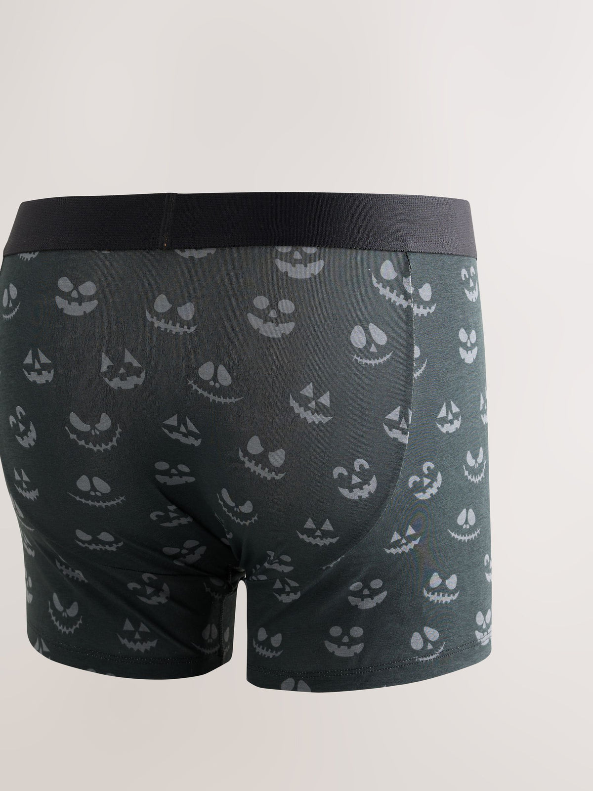 Dsiney Kidz - Black Halloween Novelty Pumpkin Cotton Rich Boxers image 2