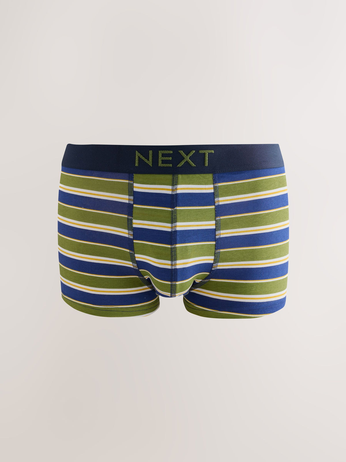 Dsiney Kidz - Green/Blue Stripe 5 Pack Hipster Cotton Rich Boxers image 4