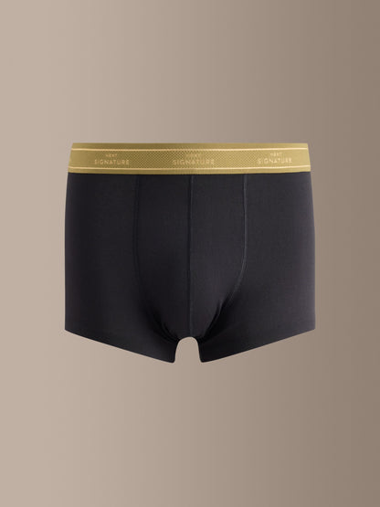 Dsiney Kidz - Black/Colour Waistband 4 pack Signature Hipster Cotton Rich Boxers image 2