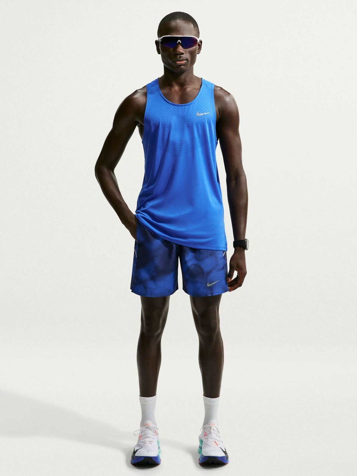 Dsiney Kidz - Nike Midnight Navy Miler Dri-FIT 7 Inch Brief Lined Running Shorts image 1