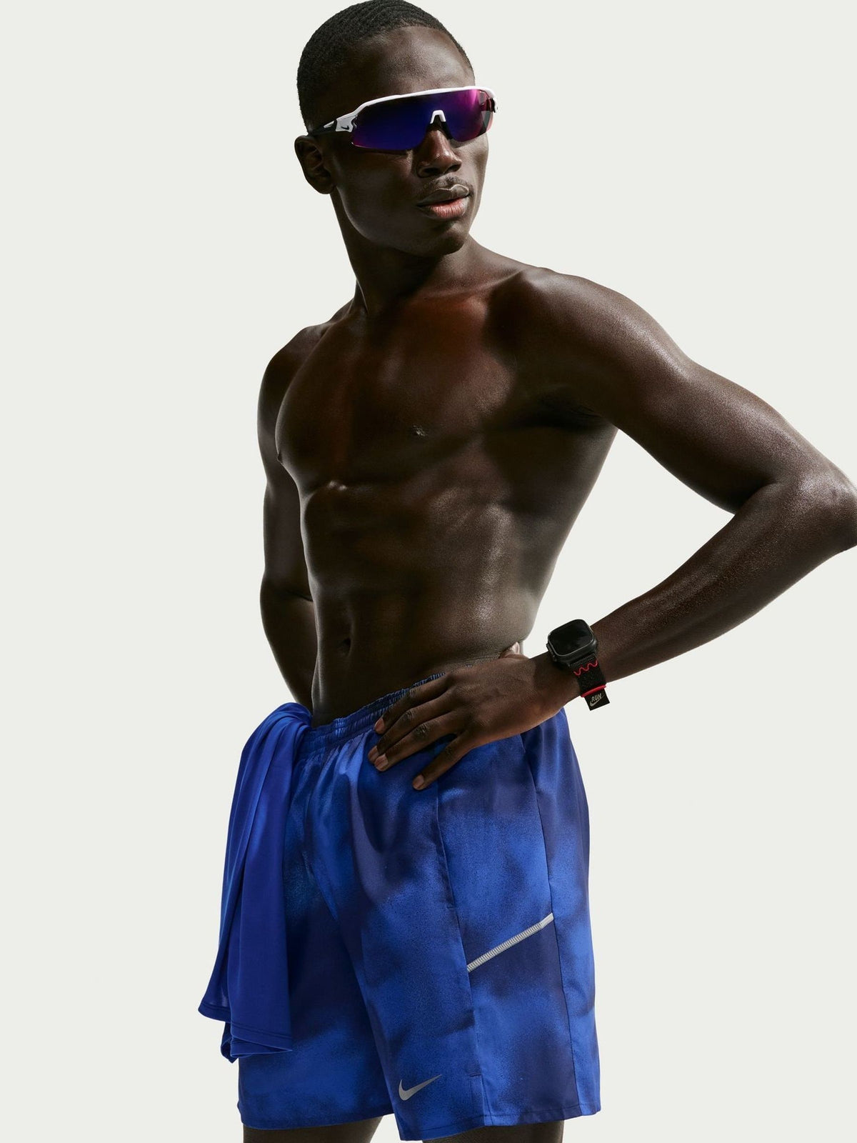 Dsiney Kidz - Nike Midnight Navy Miler Dri-FIT 7 Inch Brief Lined Running Shorts image 3