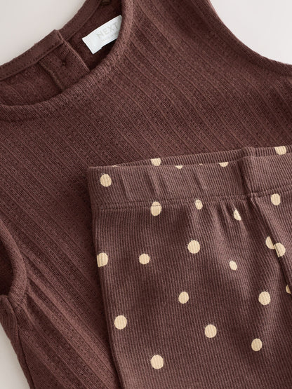 Brown Broderie Vest and Shorts Set (3mths-7yrs) image 7
