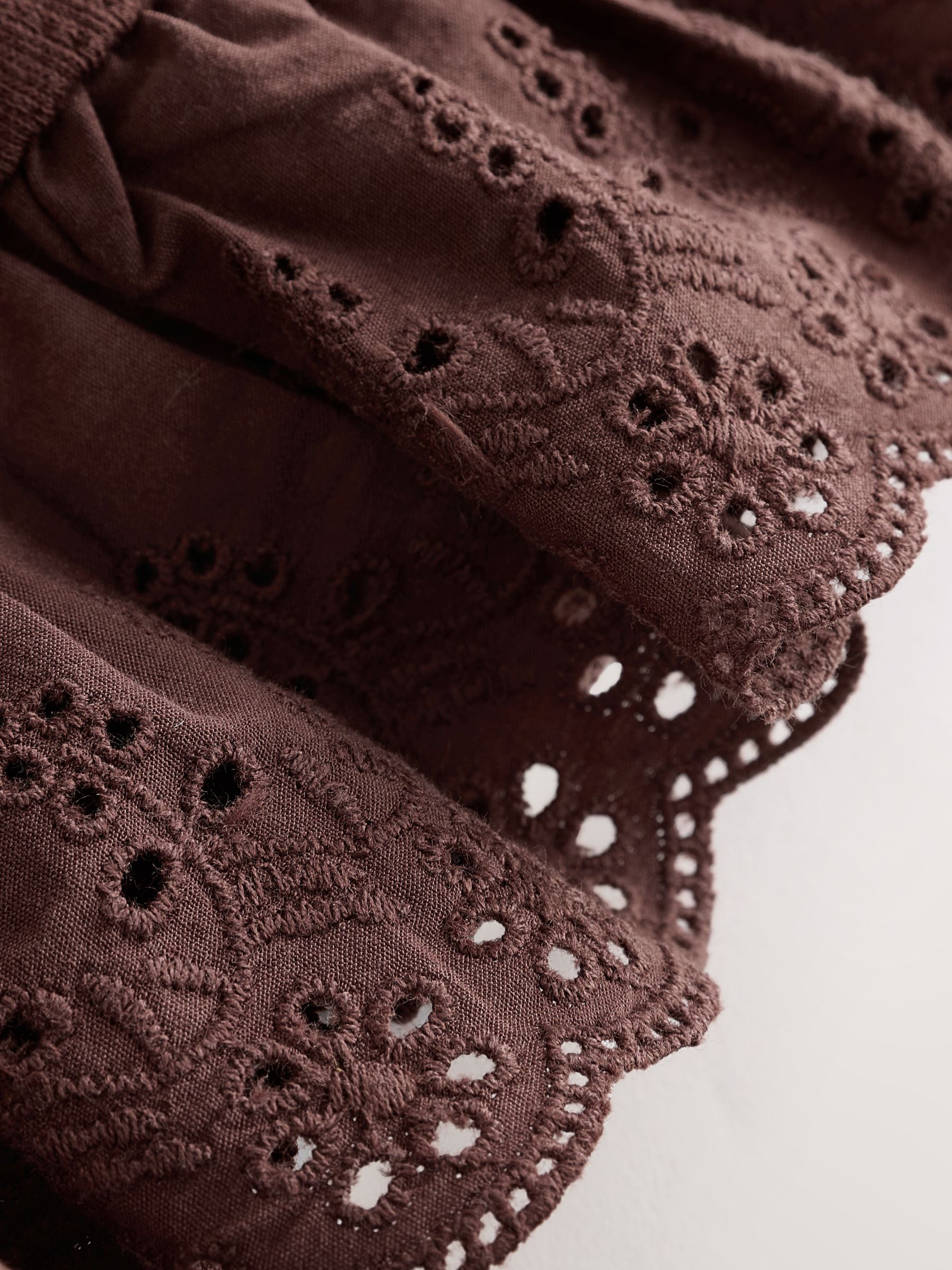 Brown Broderie Vest and Shorts Set (3mths-7yrs) image 8