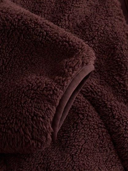 Dsiney Kidz - Chocolate Brown Zip Up Hooded Fleece Jacket (3-16yrs) image 5