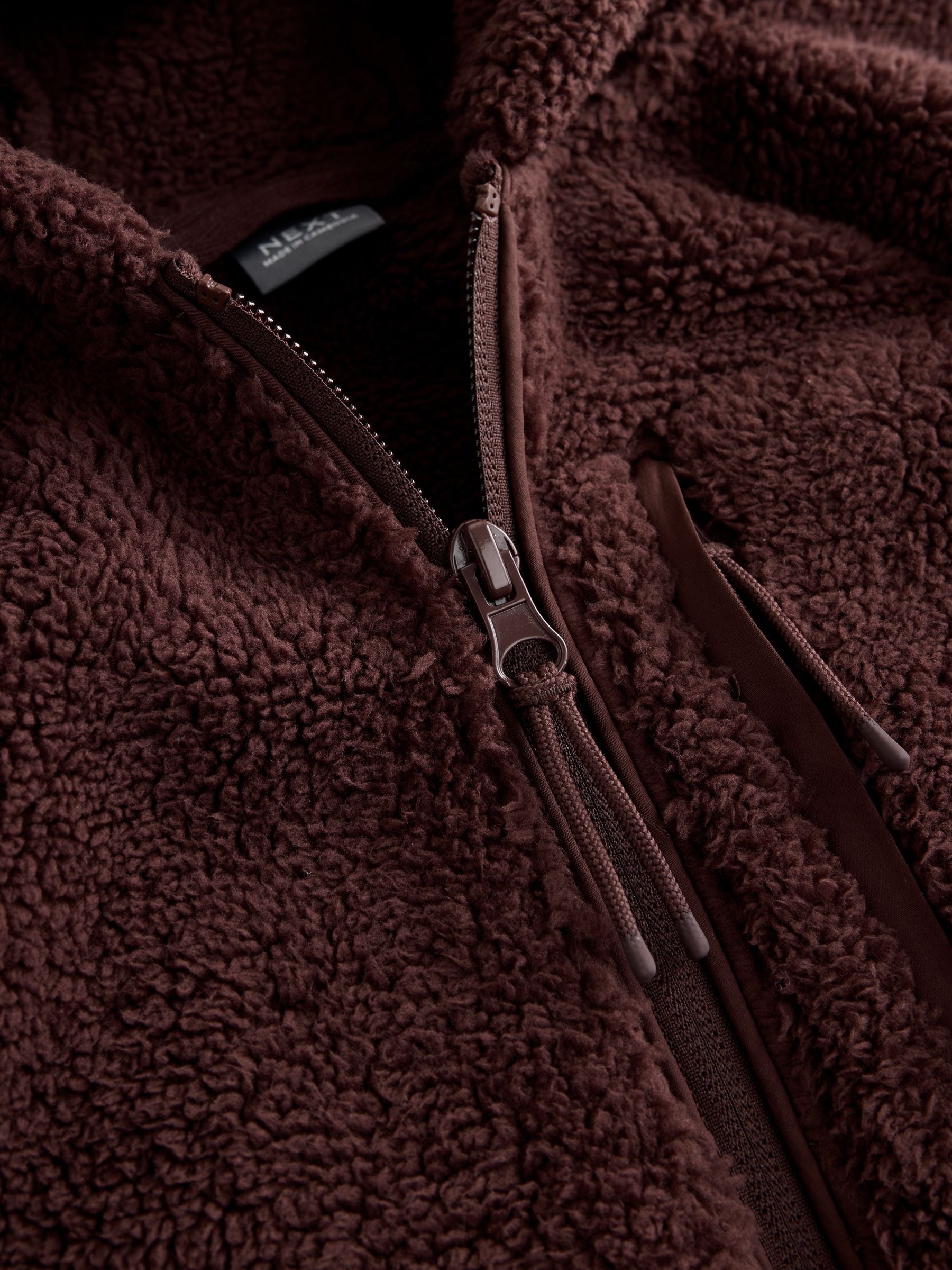 Dsiney Kidz - Chocolate Brown Zip Up Hooded Fleece Jacket (3-16yrs) image 6