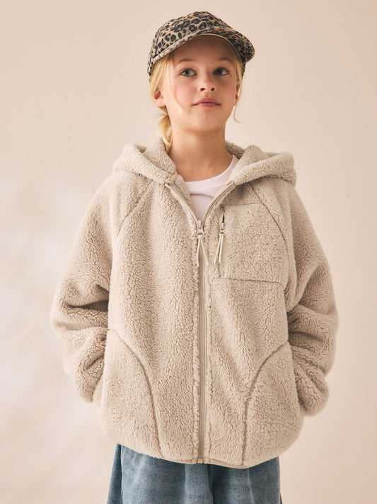 Dsiney Kidz - Neutral Zip Up Hooded Fleece Jacket (3-16yrs) image 1