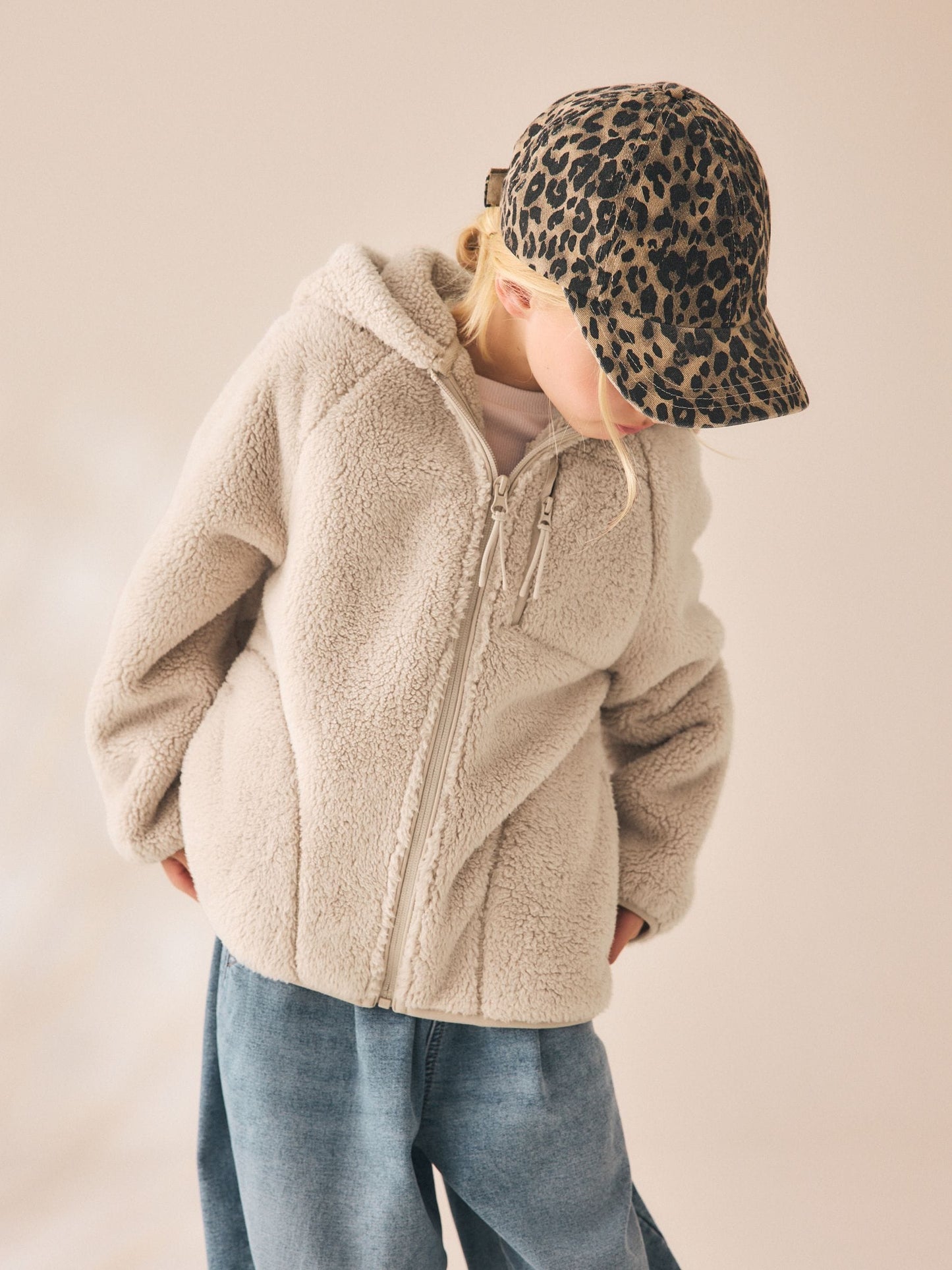 Dsiney Kidz - Neutral Zip Up Hooded Fleece Jacket (3-16yrs) image 2