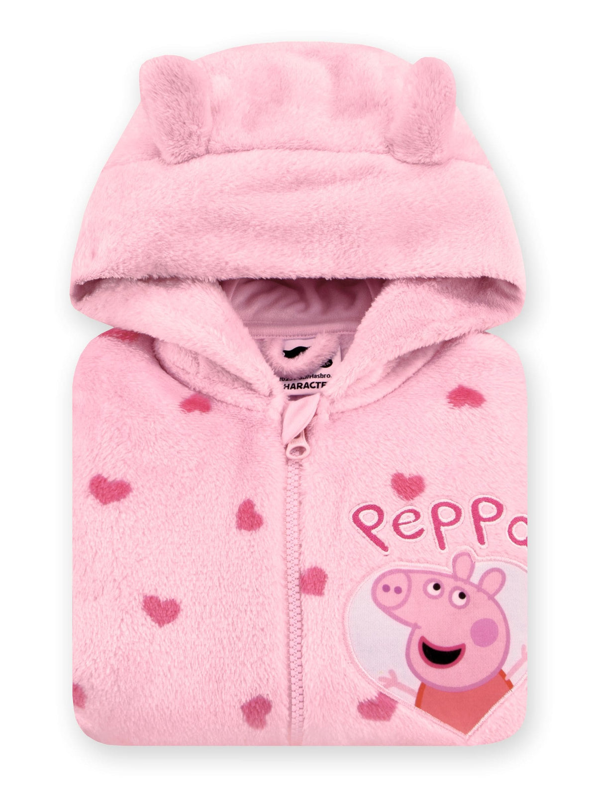 Character Pink Peppa Pig Heart All-In-One Fleece - image 10