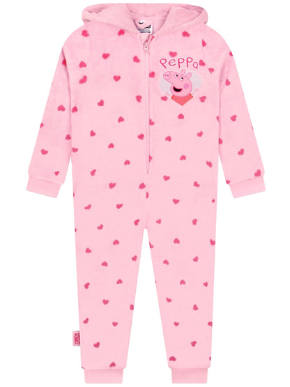 Character Pink Peppa Pig Heart All-In-One Fleece - image 2