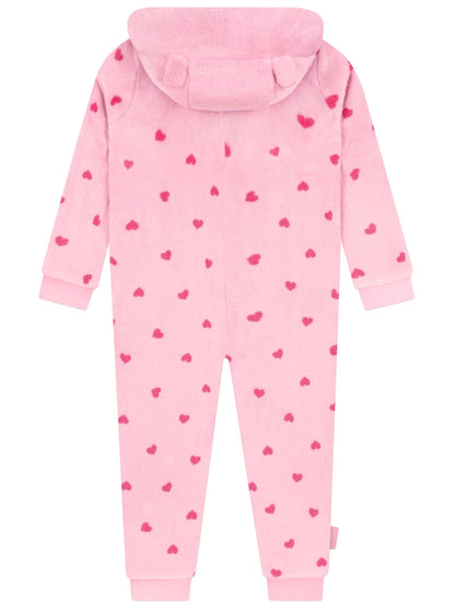 Character Pink Peppa Pig Heart All-In-One Fleece - image 3