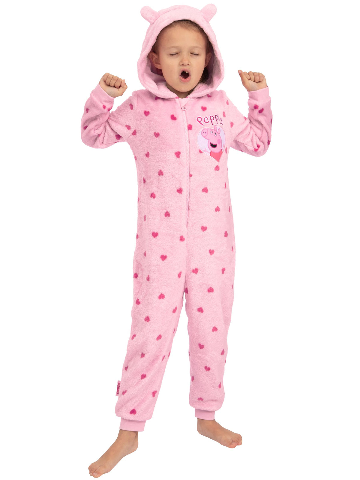 Character Pink Peppa Pig Heart All-In-One Fleece - image 9