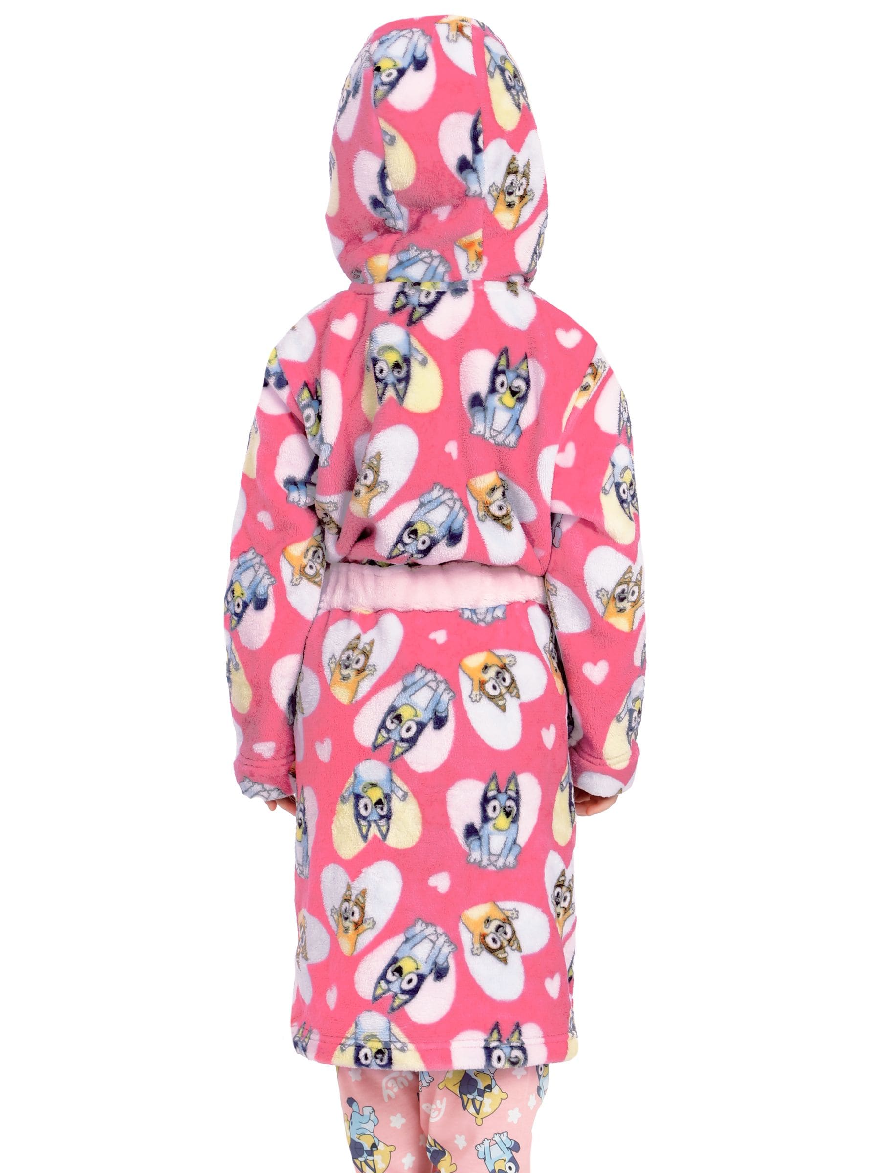 Character Pink Bluey And Bingo Hearts Dressing Gown image 5