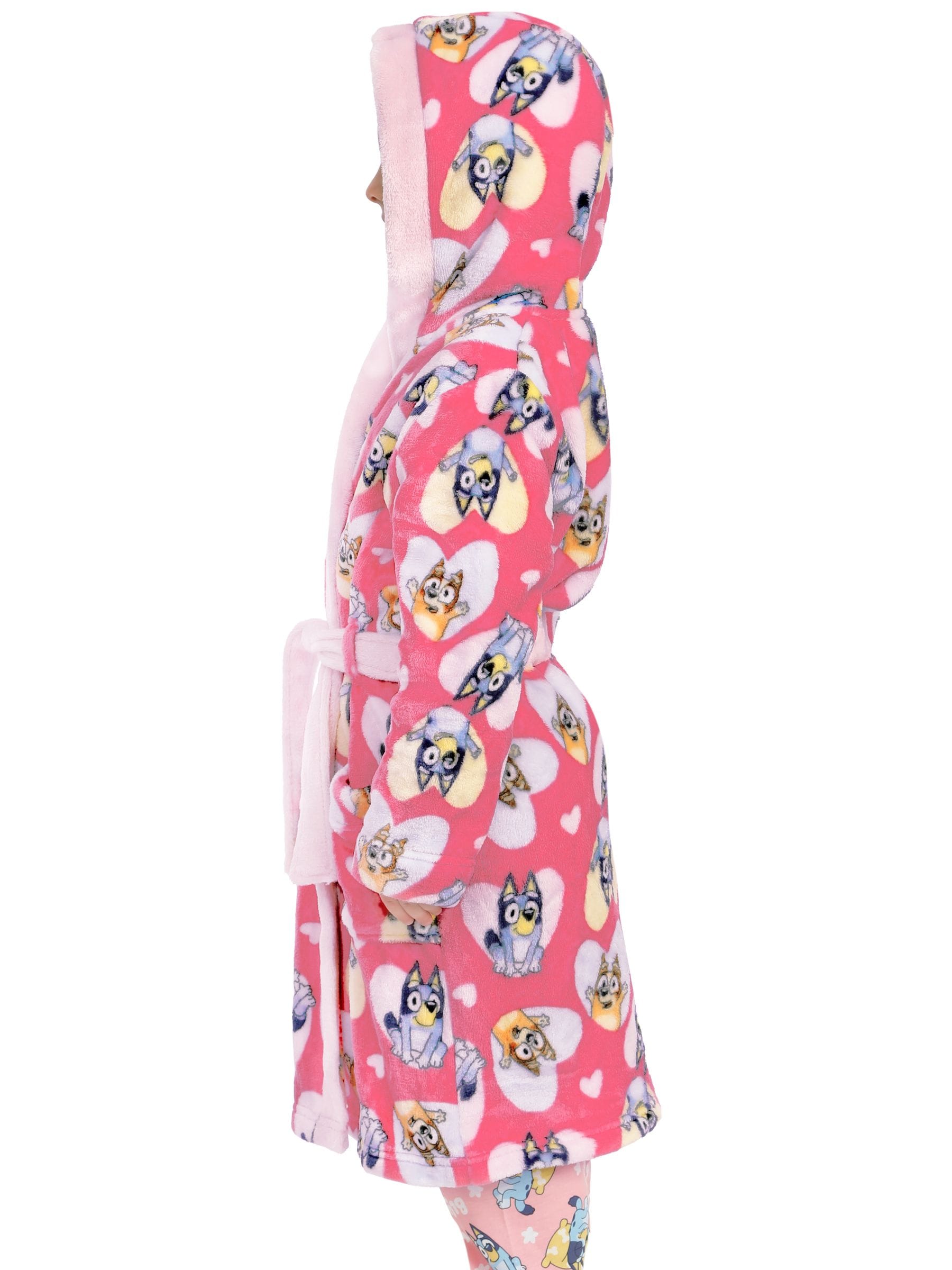 Character Pink Bluey And Bingo Hearts Dressing Gown image 6