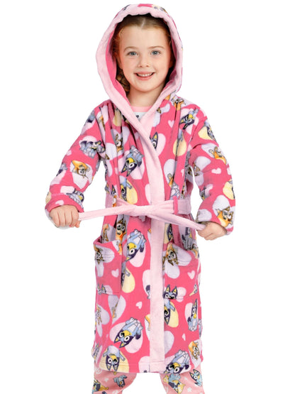 Character Pink Bluey And Bingo Hearts Dressing Gown image 7