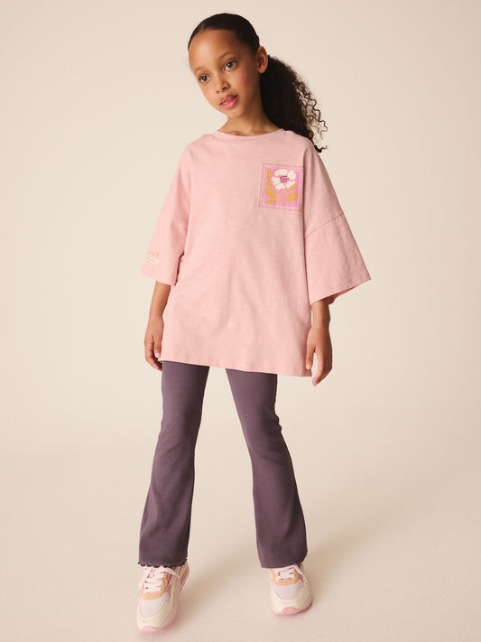 Dsiney Kidz - Pink Graphic T-Shirt and Kick Flare Set (3-16yrs) image 2