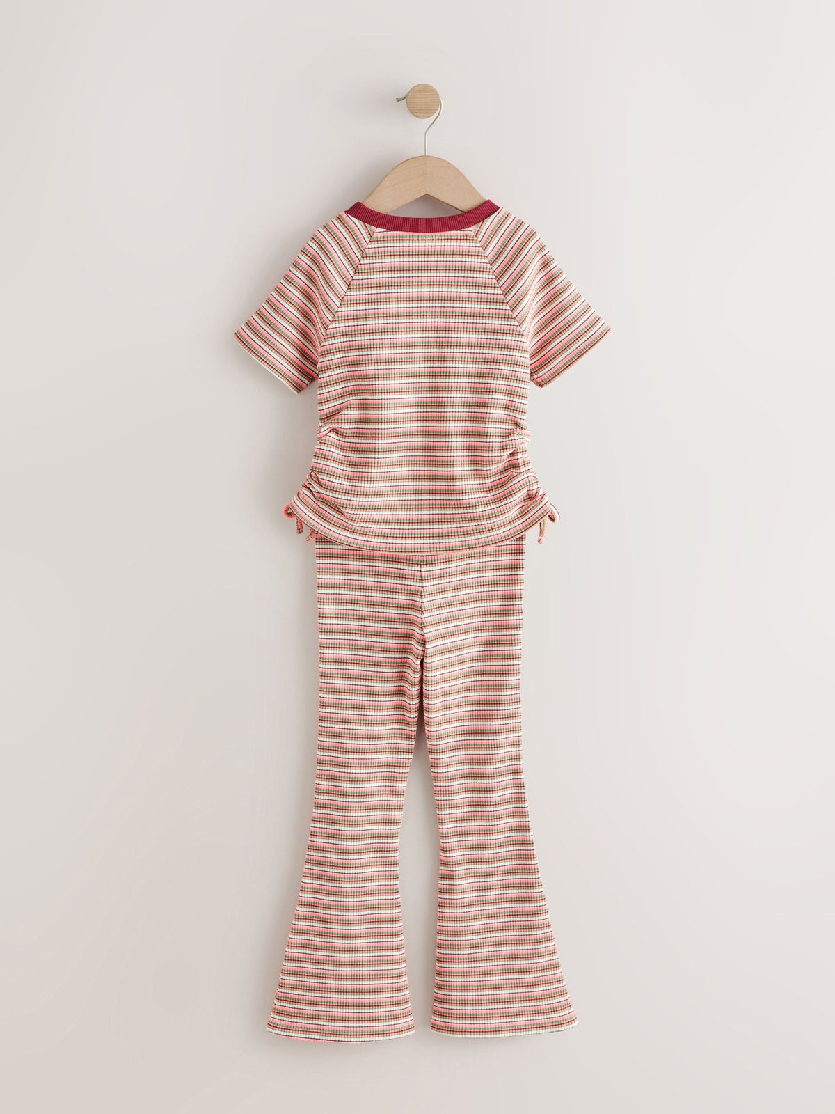 Dsiney Kidz - Pink Multi Stripe T-Shirt and Kickflares Set (3-16yrs) image 2