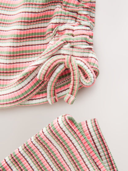 Dsiney Kidz - Pink Multi Stripe T-Shirt and Kickflares Set (3-16yrs) image 4