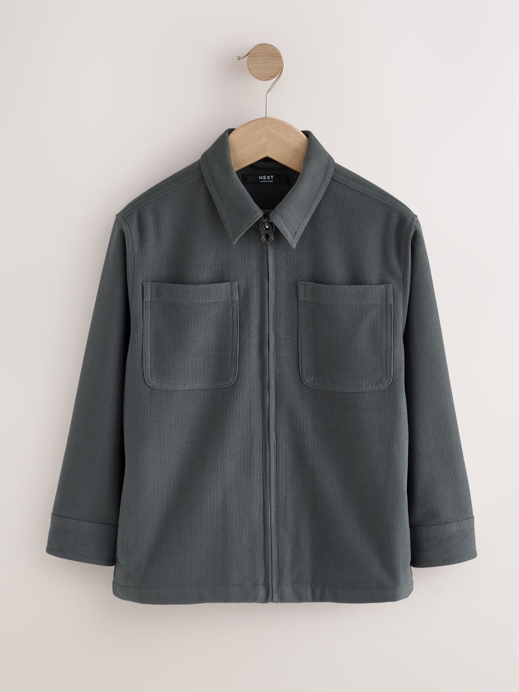 Dsiney Kidz - Charcoal Grey Cord Zip Through Overshirt (3-16yrs) image 6