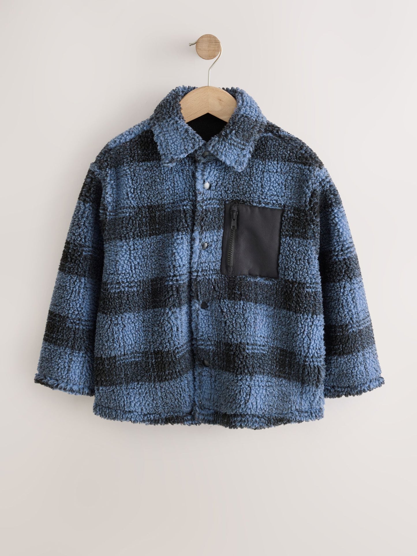 Dsiney Kidz - Blue Check Borg Fleece Shacket (3-16yrs) image 6