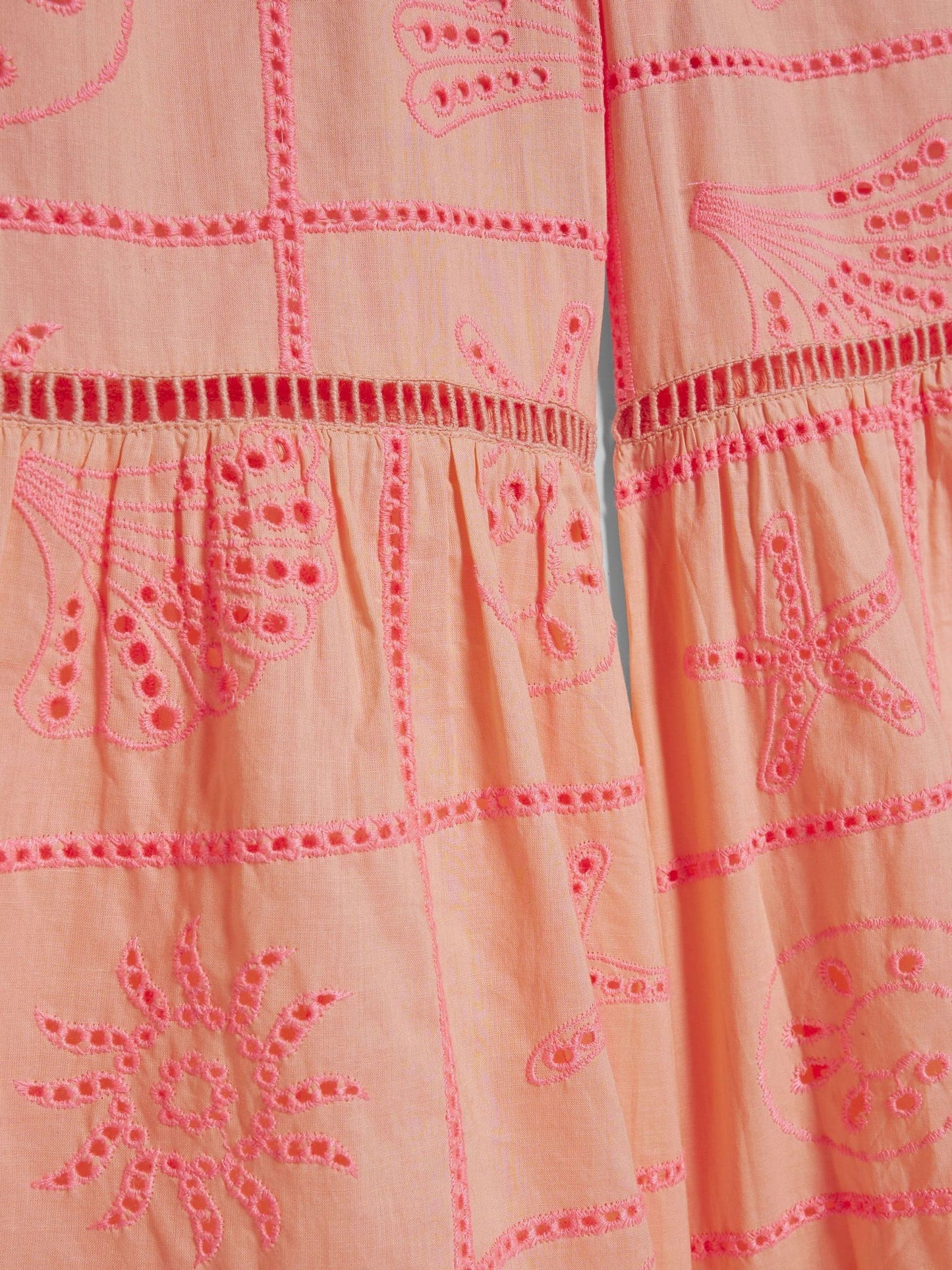 Dsiney Kidz - River Island Pink Broderie Frill Top & Kickflare Set image 4