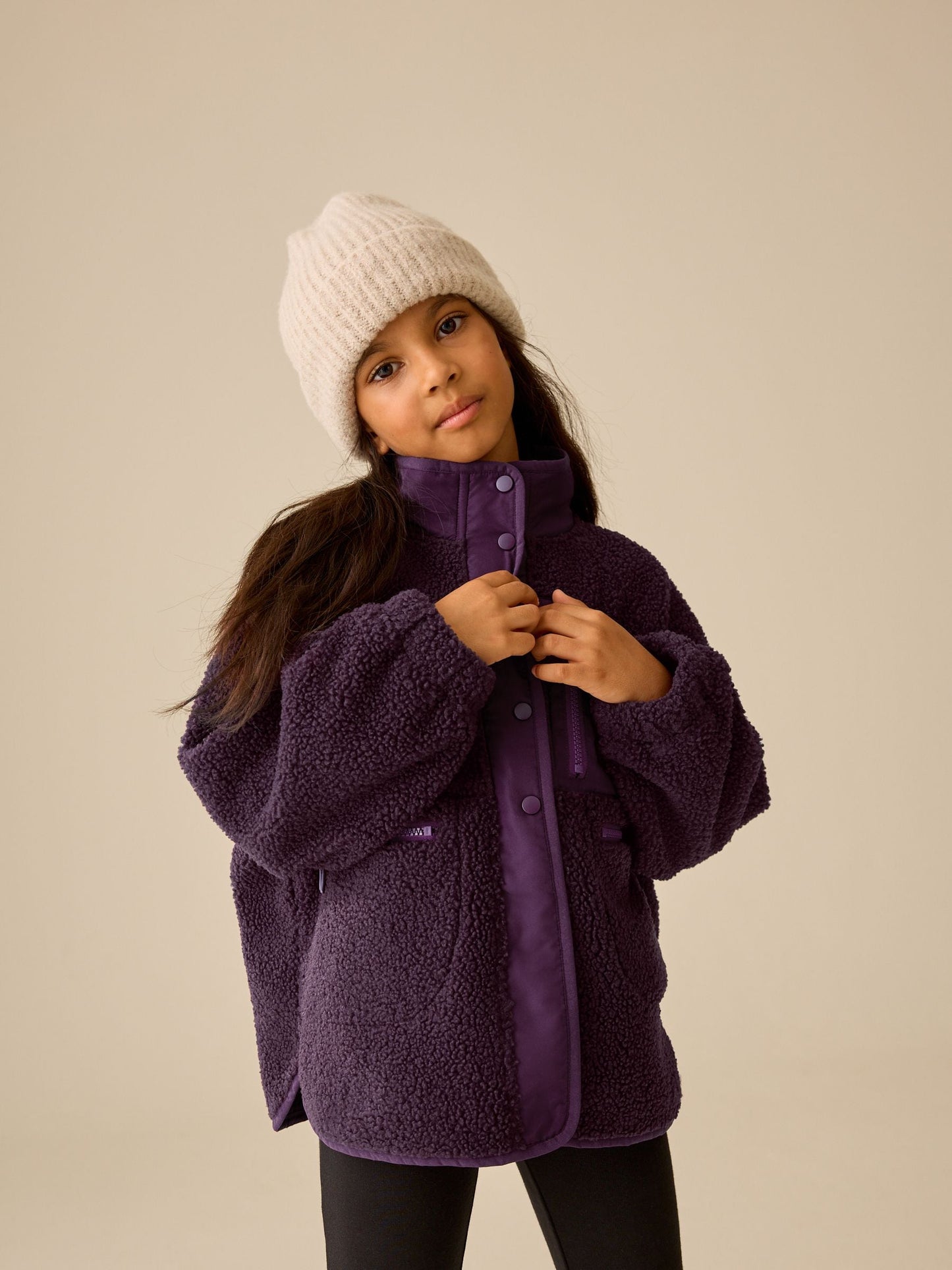 Dsiney Kidz - Berry Pink Button Up Fleece Jacket (3-16yrs) image 2