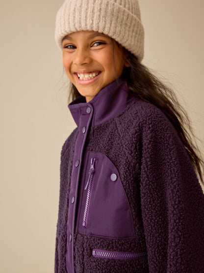 Dsiney Kidz - Berry Pink Button Up Fleece Jacket (3-16yrs) image 5
