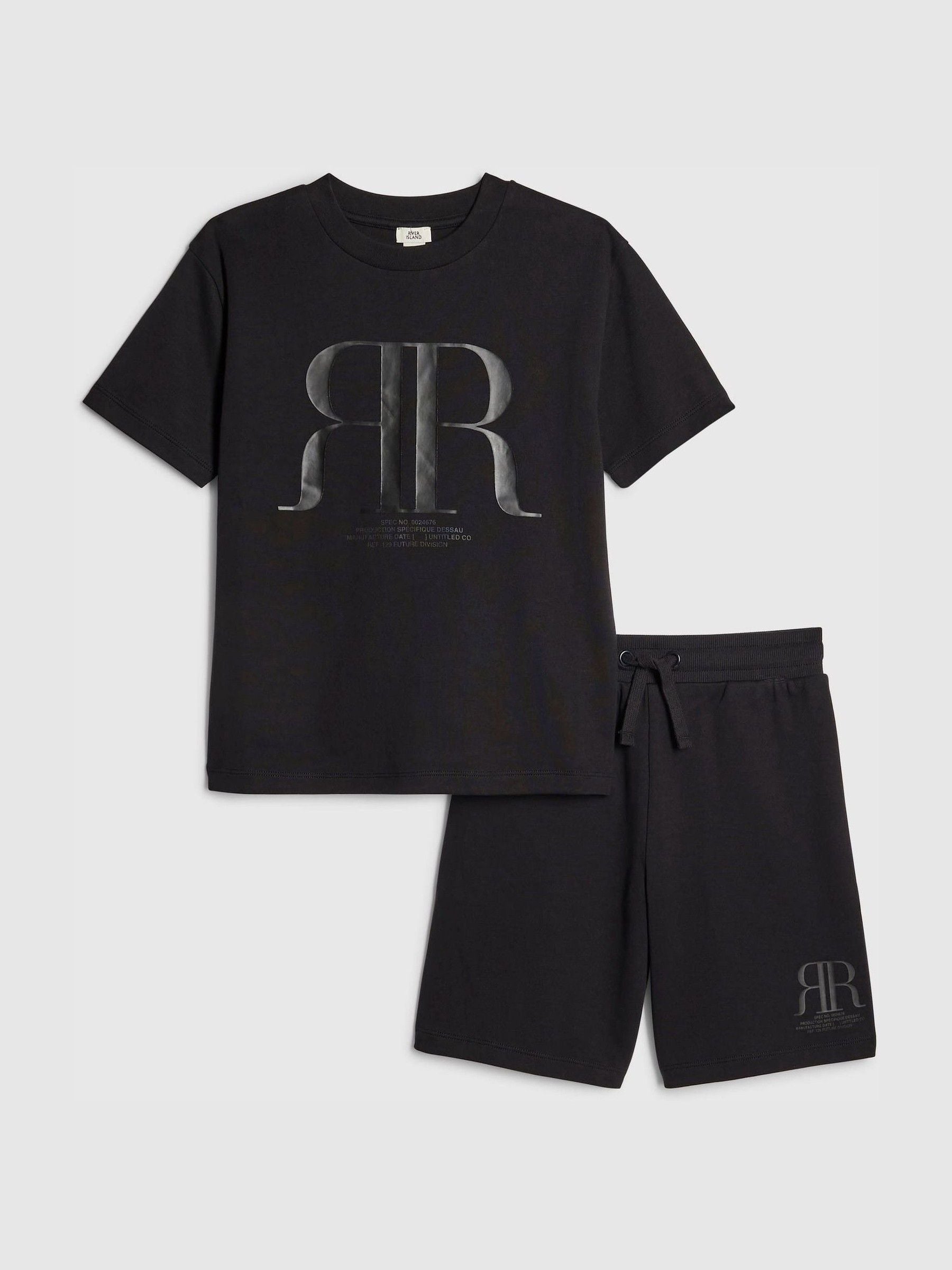 Dsiney Kidz - River Island Black RR T-Shirt & Short Sets image 1