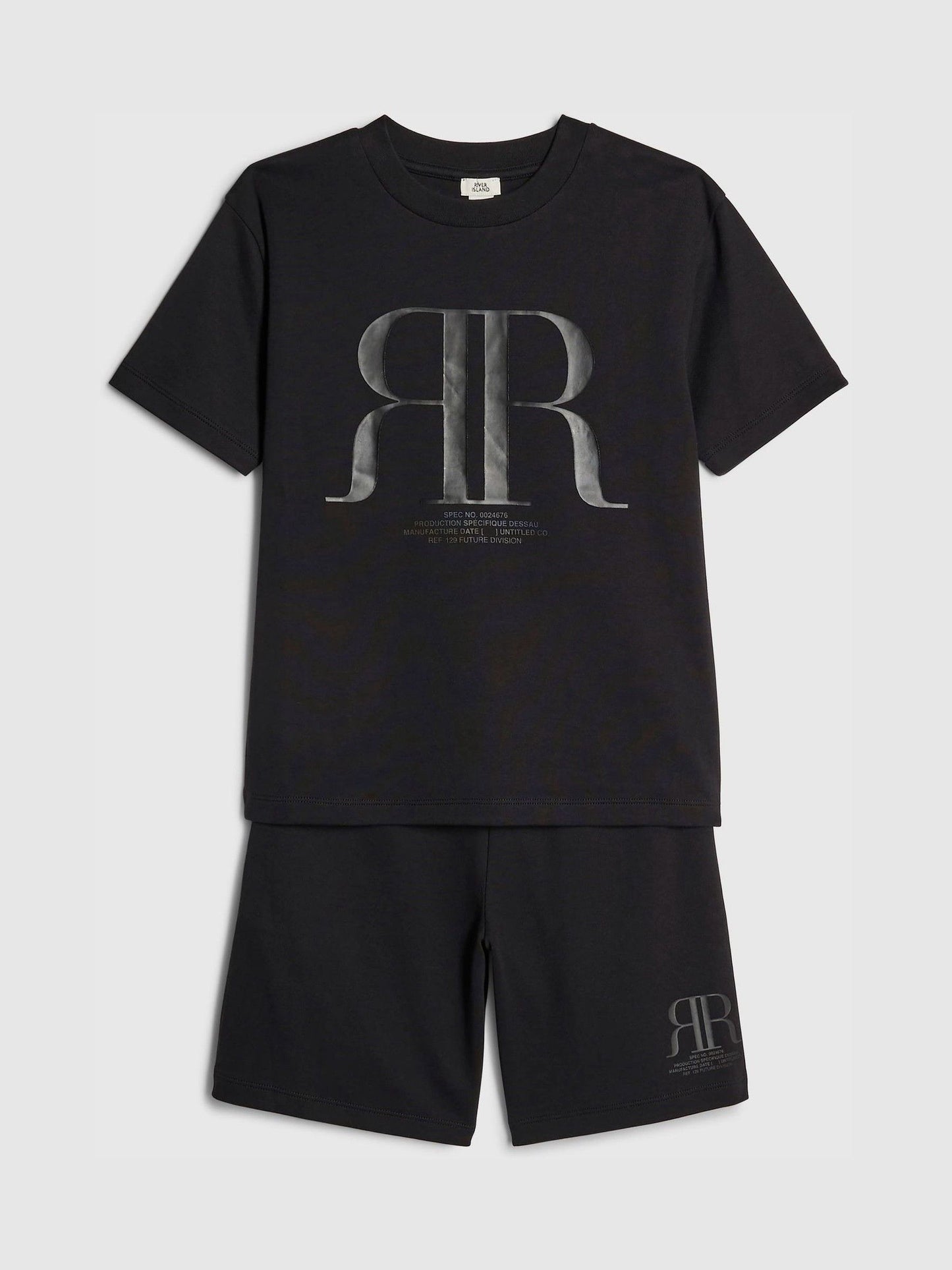 Dsiney Kidz - River Island Black RR T-Shirt & Short Sets image 3