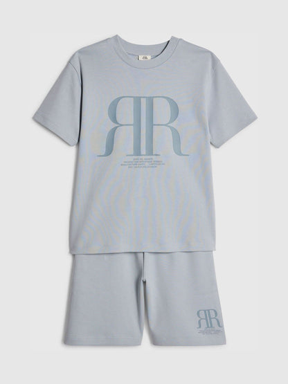 Dsiney Kidz - River Island Blue RR T-Shirt & Short Sets image 3