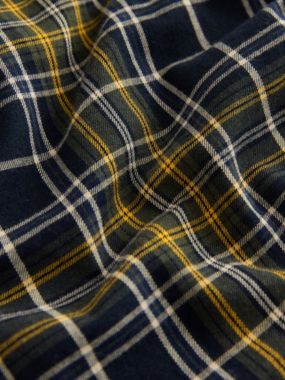 Dsiney Kidz - Navy/Yellow Check Long Sleeve Check Shirt (3-16yrs) image 6