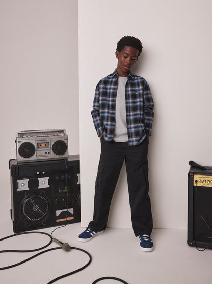 Dsiney Kidz - Blue Check Long Sleeve Check Shirt (3-16yrs) image 2