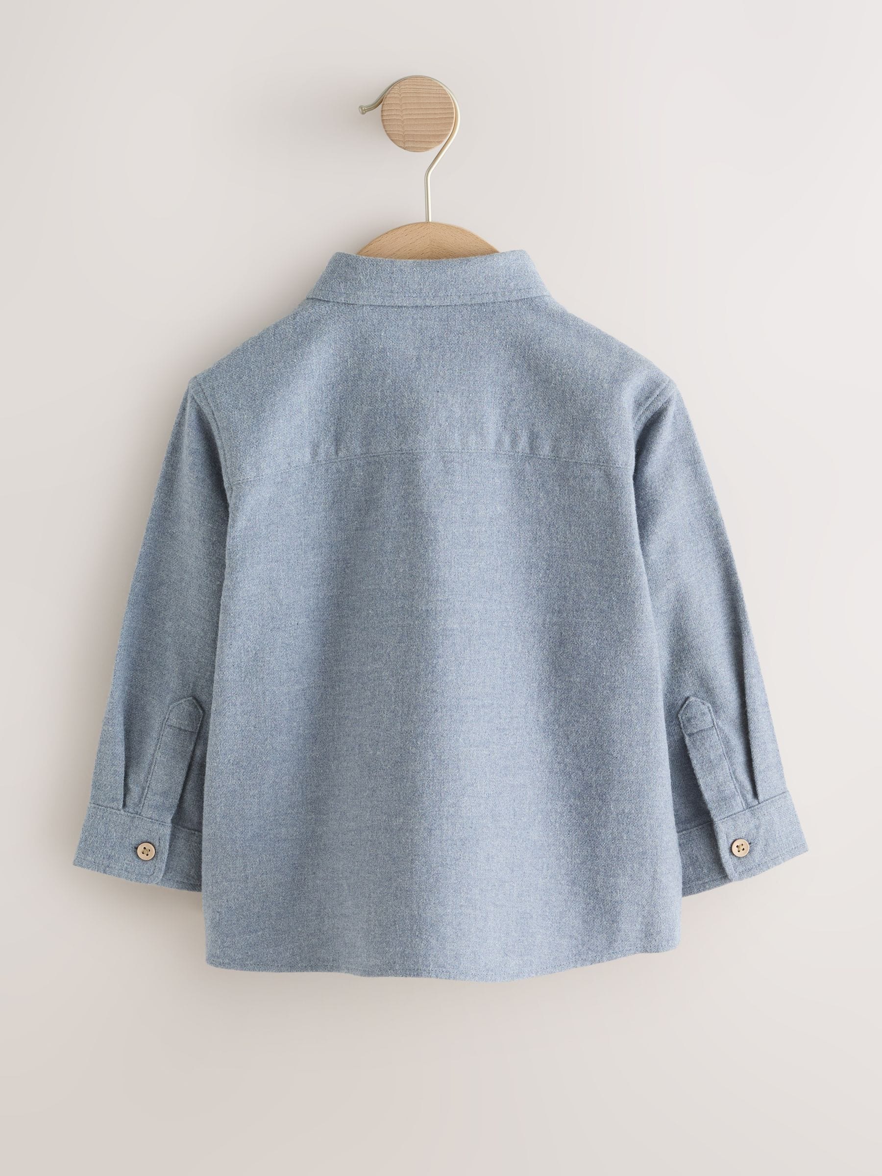 Dsiney Kidz - Blue Bear Long Sleeve Melange Brushed Character Shirt (3mths-7yrs) image 2