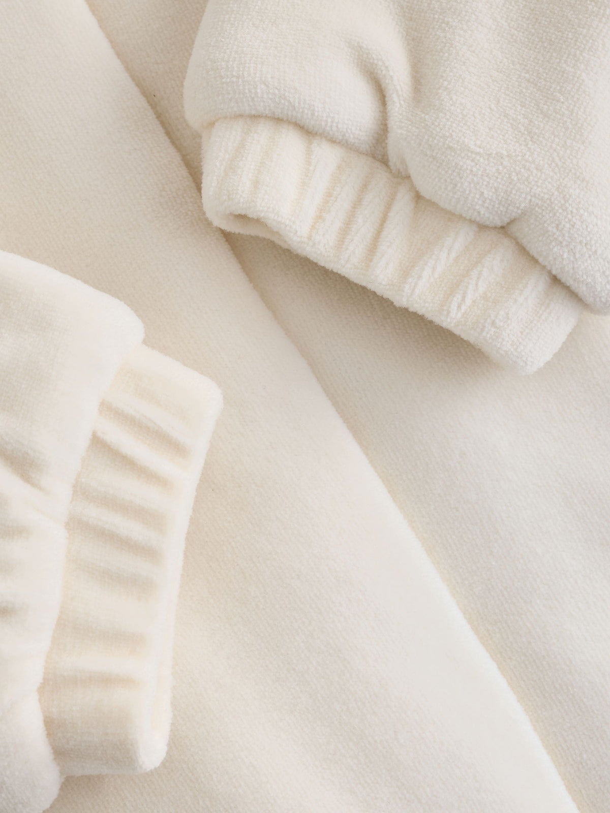 Ecru Velour Popper Through Baby Jacket (0mths-3yrs) - image 4
