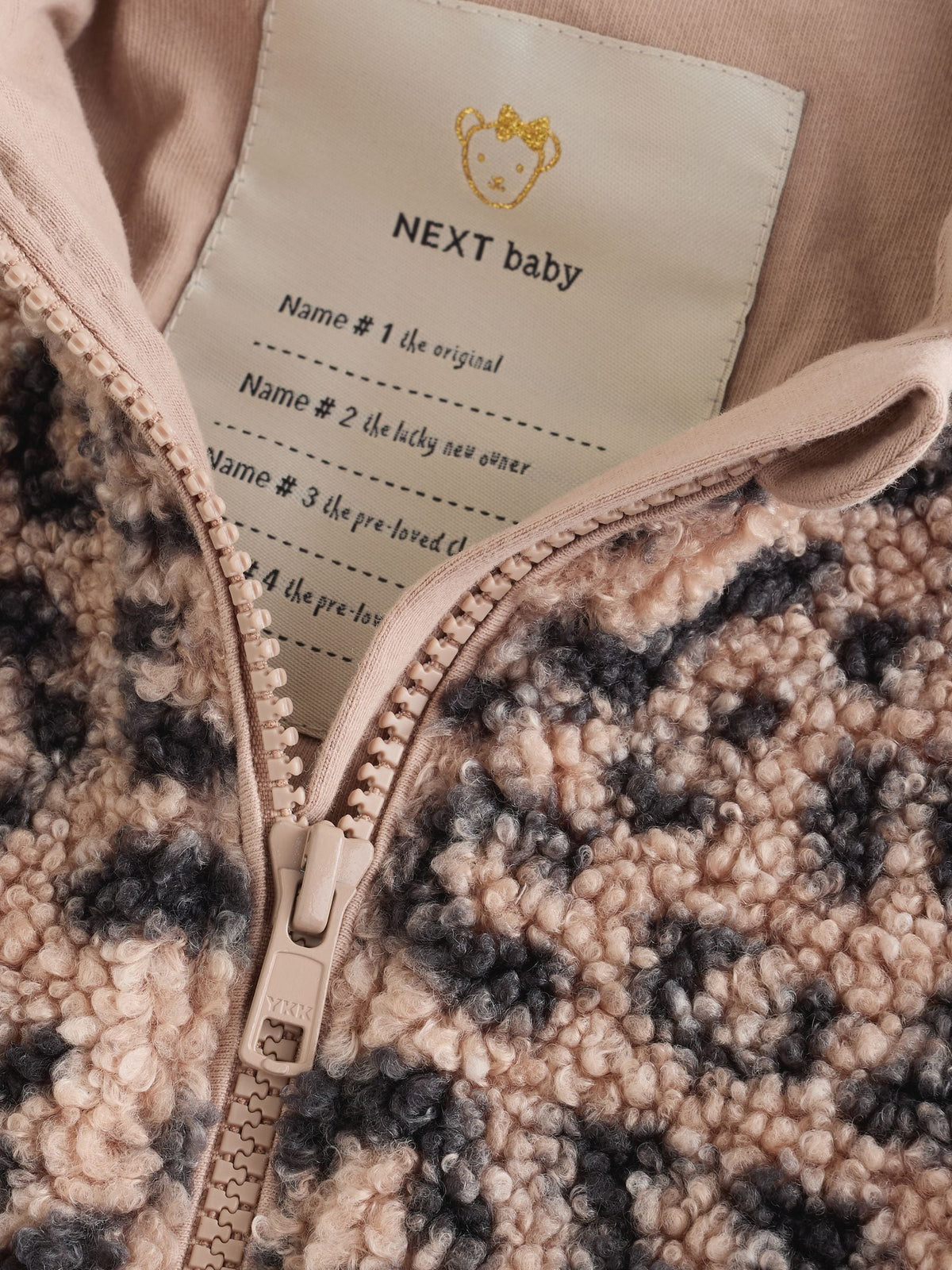 Dsiney Kidz - Brown Leopard Borg Hooded Baby All-In-One (0mths-2yrs) image 4