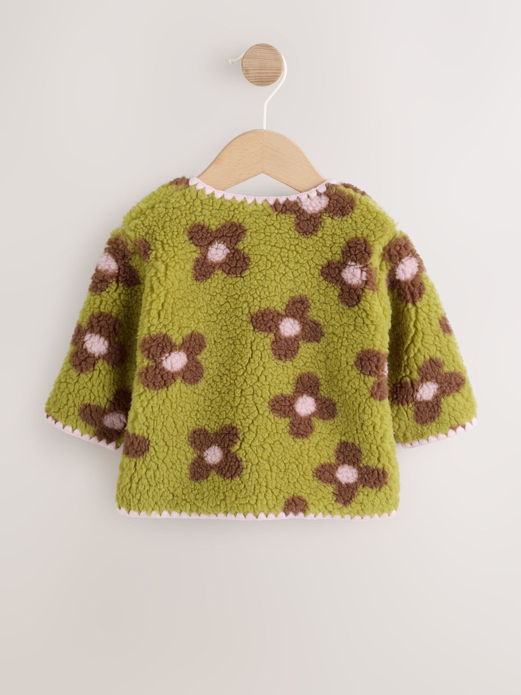 Dsiney Kidz - Citrine Floral Borg Button Through Baby Jacket (0mths-2yrs) image 6