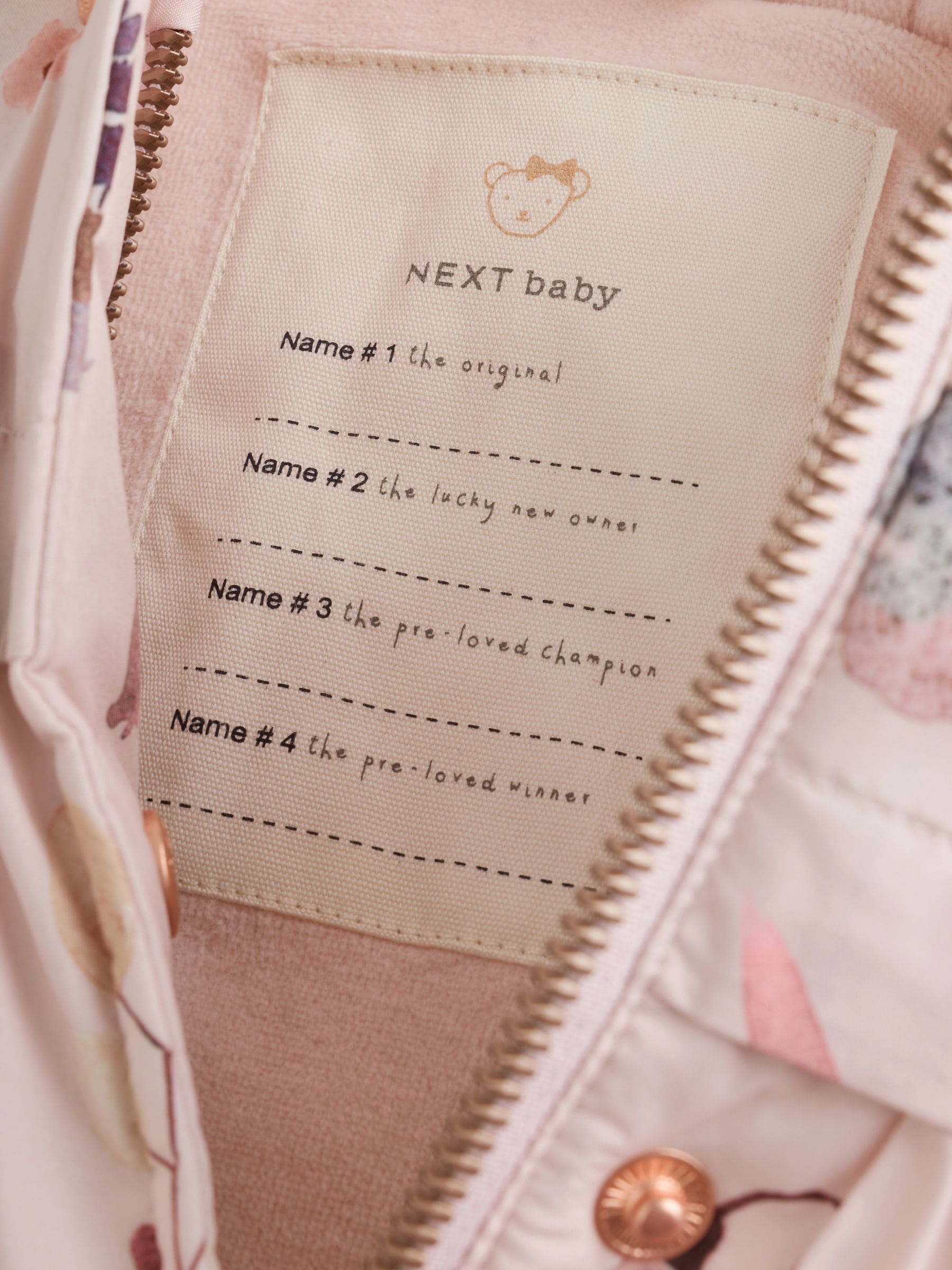Dsiney Kidz - Watercolour Printed Bow Front Puffer Baby Jacket (0mths-2yrs) image 6