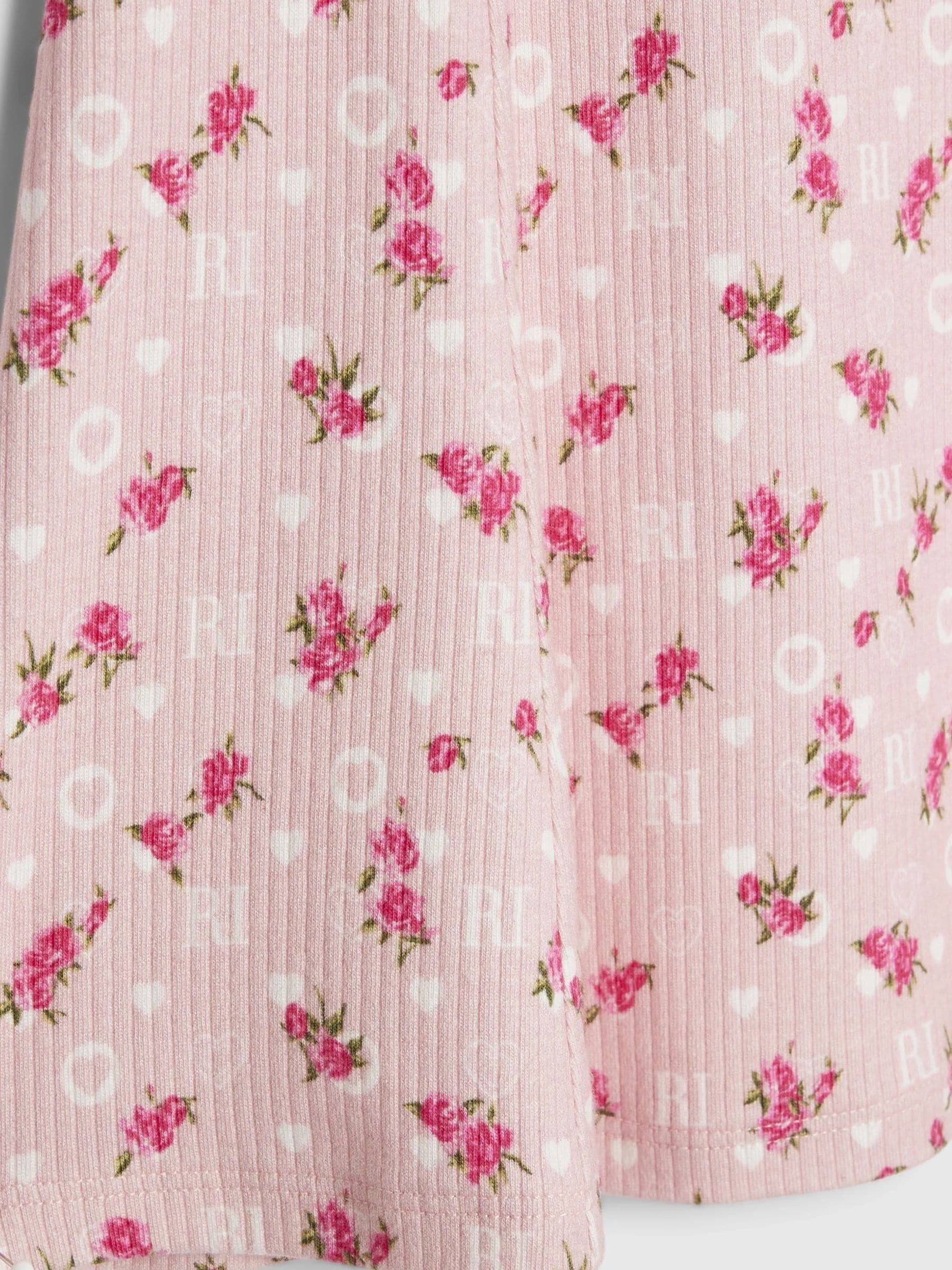 River Island Pink Floral Collar Flare Dress image 4